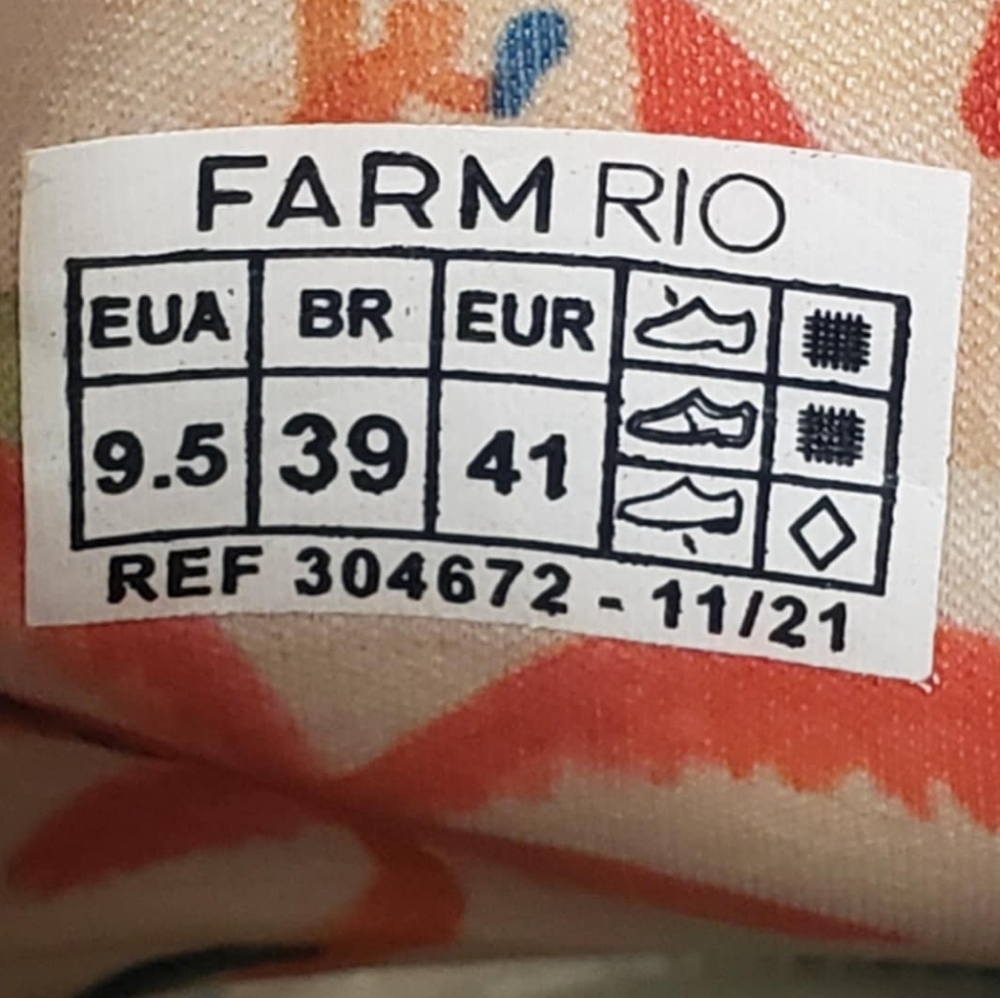 Farm Rio Copacabana Mule Sneaker Sz 9.5 - Picture 5 of 14
